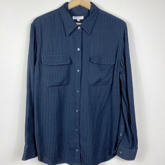 Equipment Signature Stripe Button Down Shirt - Picture 4 of 16